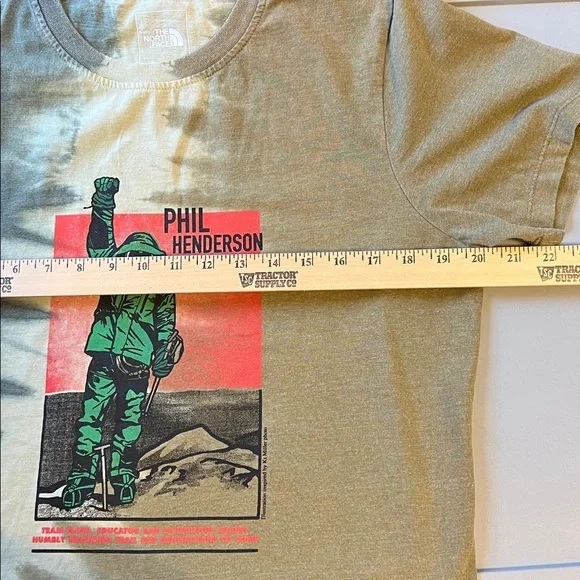 The North Face Phil Henderson Tee - Green and Brown Tie Dye Large - Picture 6 of 7